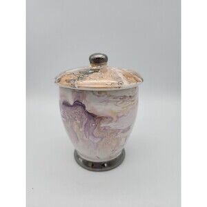 Steven Rhoades California Covered Dish Iridescent Swirled Pattern Vanity Dish